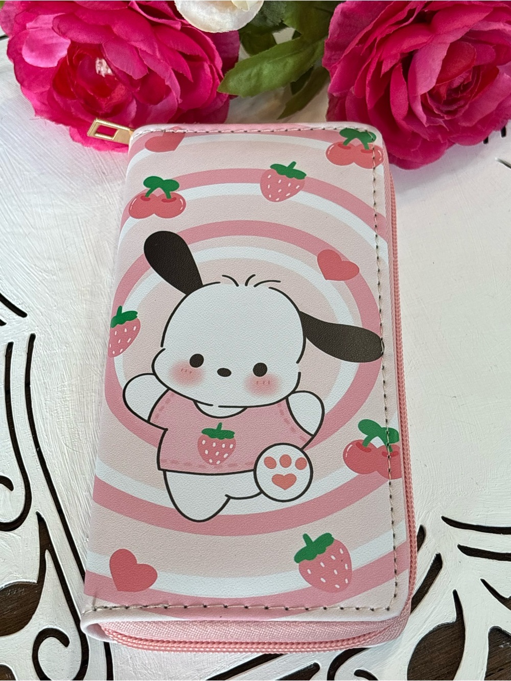 Cute Pink Pochacco wallet